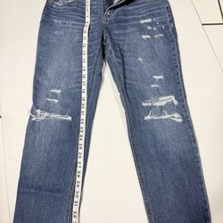 Old Navy Blue Distressed Boyfriend Jeans size 4