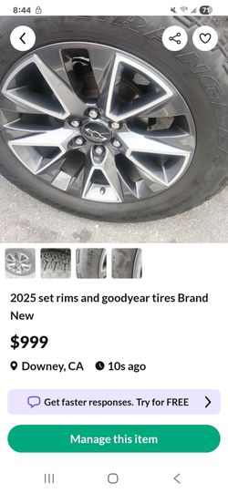 SIERRA SILVERADO GMC RIMS AND TIRES