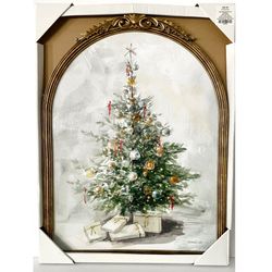 Viral TikTok Hobby Lobby Vintage Christmas Tree Crowned Top Wood Wall Decor