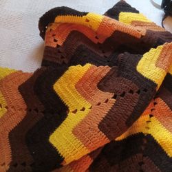 Vintage Afghan Blanket 