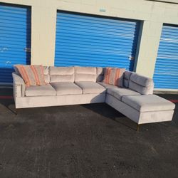 Grey Sectional Sofa Couch - Delivery Available 