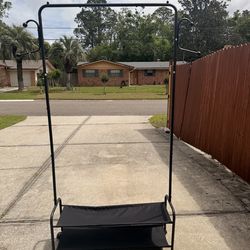 Clothing and shoe rack