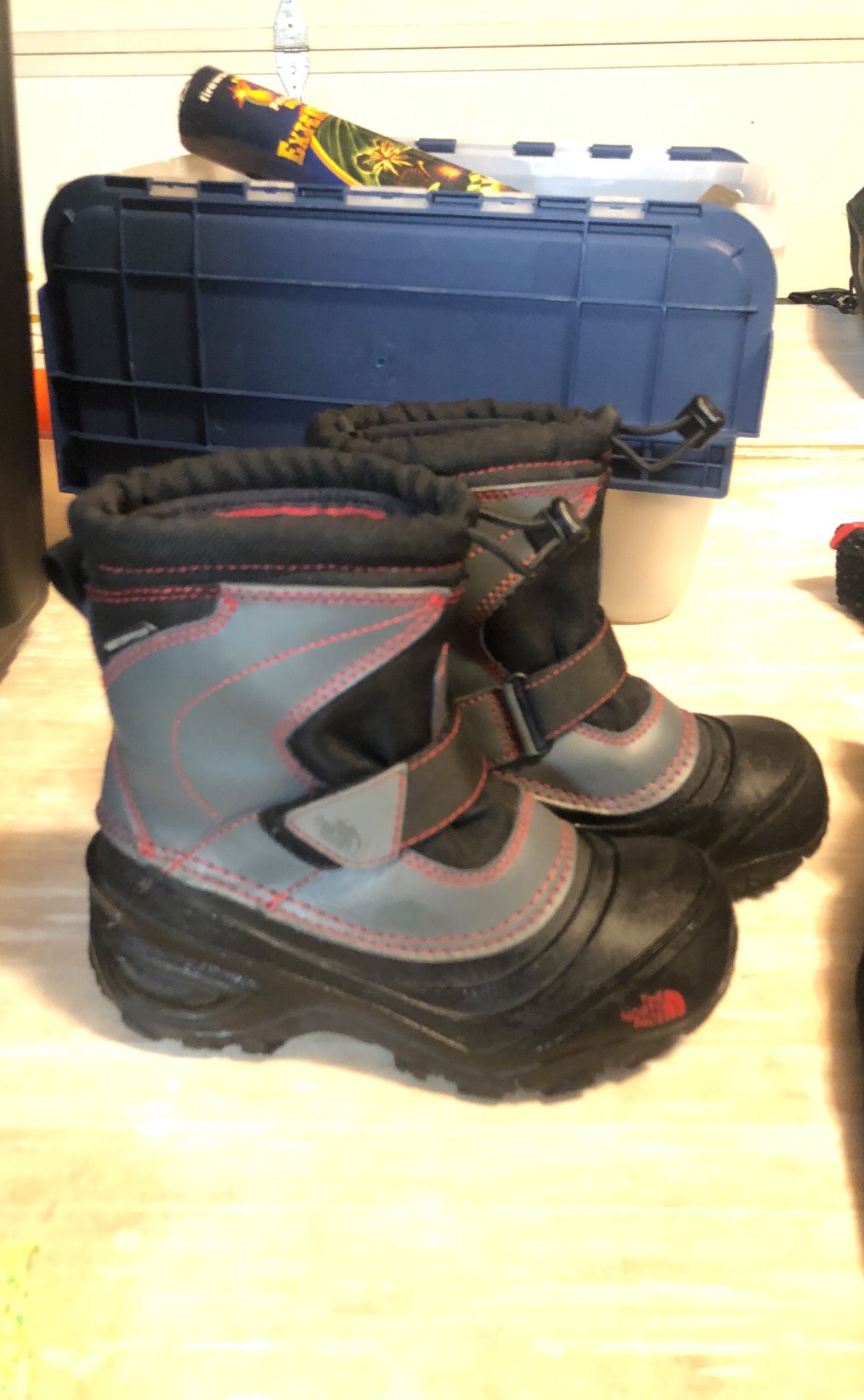 North Face snow boots for kids