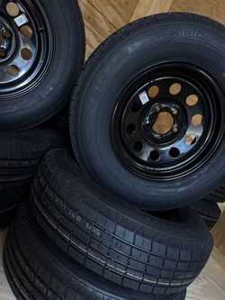Fresh 205/75R15 Mounted Tire on 5-Lug Rim