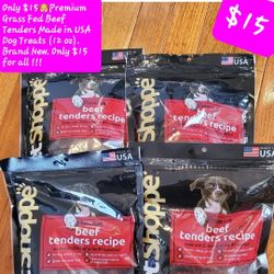 $15🐶Beef Tenders Made in USA Dog Treats (12 oz). Brand New. Only $15 for all !!!