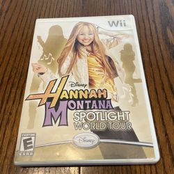 Nintendo Wii Hannah Montana Spotlight World Tour