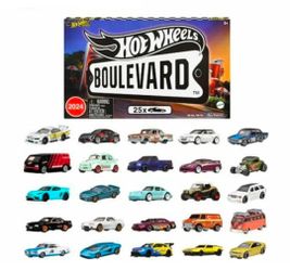 Hot Wheels Boulevard Premium 25x Car Box Set Brand New