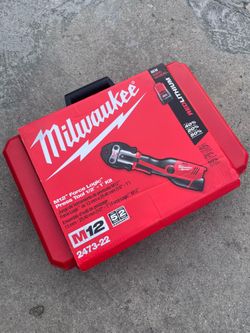Milwaukee M12 12-Volt Lithium-Ion Force Logic Cordless ProPress Pro Press Tool Kit 3x Jaw w/ 2x 1.5 Ah Battery & Case  $1499  New