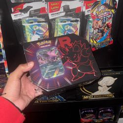 Pokemon Cards Destined Rivals Team Rocket Tin