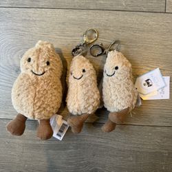 Jelly Cat Peanut Key Chain+Peanut Toy