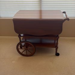 Vintage Pennsylvania House Drop Leaf Teacart