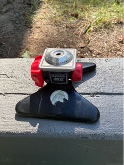 Black and Red Lawn Sprinkler