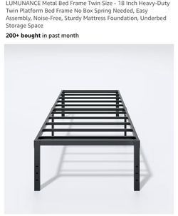 Metal Bed Frame Twin Size / Bastidor Twin