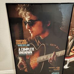Bob Dylan A Complete Unknown Timothee Chalamet Movie Poster