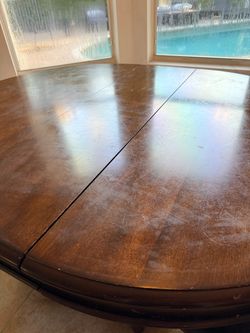 Wood dining table
