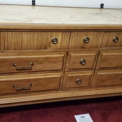 Dresser with Mirror And Nightstand