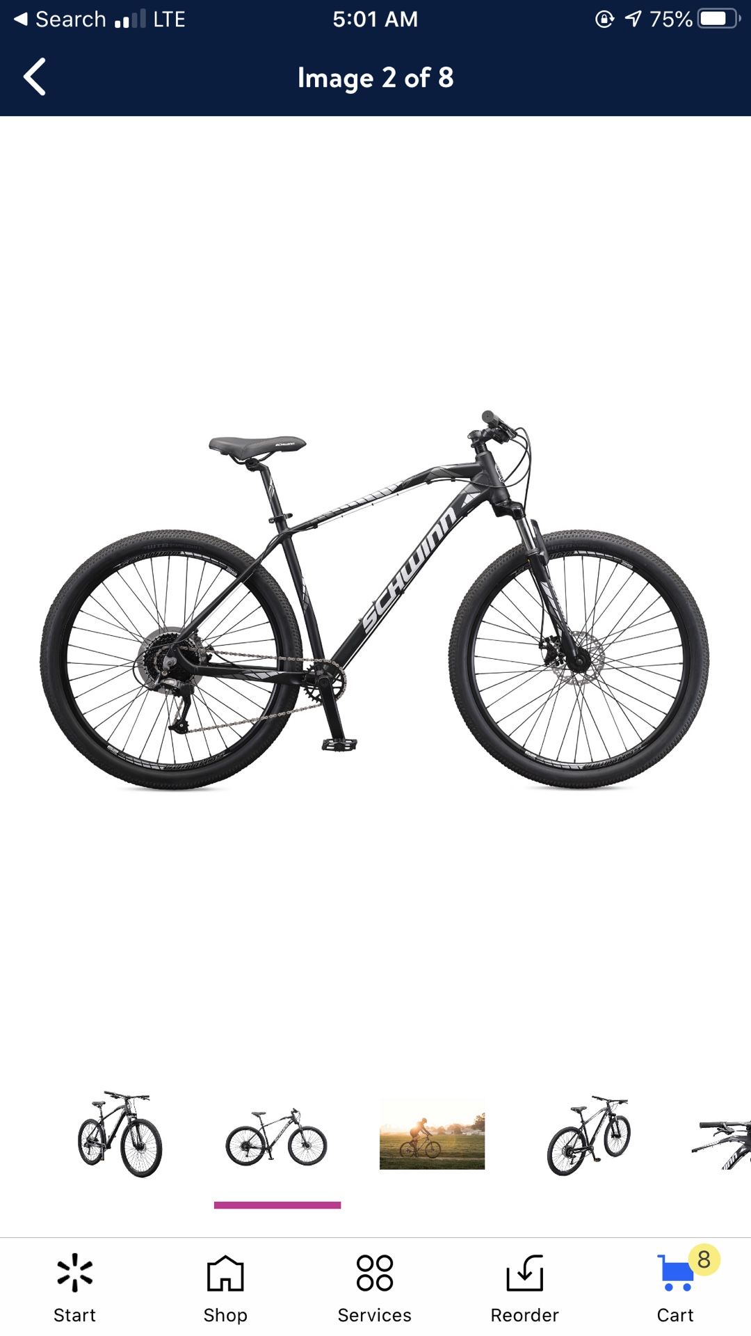 Schwinn Taff Mountain Bike, 29-inch wheels, 8 speeds,