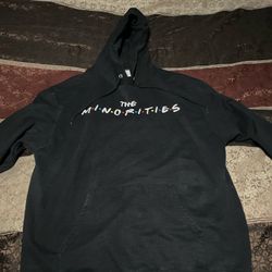 Champion Eco Authentic Men's Graphic Print Pullover Hoodie Black Size L