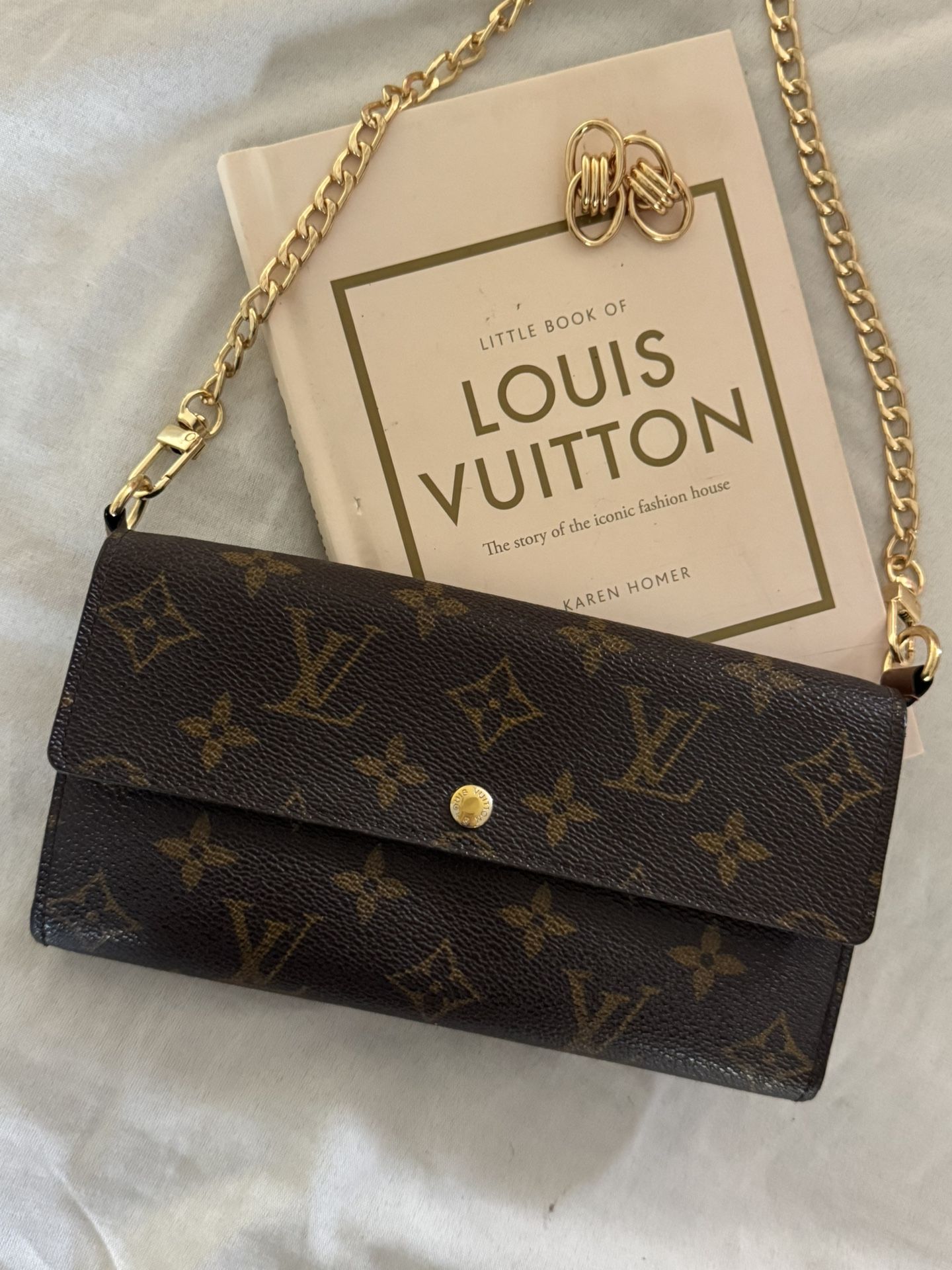 Authentic Louis Vuitton Monogram Wallet Crossbody Bag