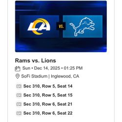 RAMS TICKETS 