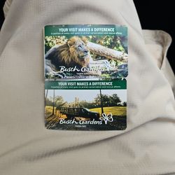2 Busch Gardens Passes - Expire 12/15/24