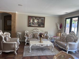 Beautiful three-piece imported sofa set