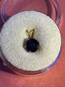 1.10 Carat VS Nepal Blue Kyanite, In Real Stamped 14k Gold Pendant