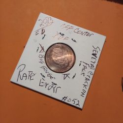 W H E A T Penny R A R E,<2023>"D"#052 DDF/DDR Off Center