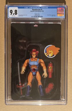 Thundercats 1 

(CGC 9.8) NM/MT 

(Drew Moss Action Figure Virgin Variant cvr S) (2024)


Cert # ((contact info removed))