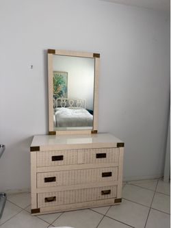 3 Piece Bedroom Wicker Set