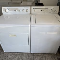 Heavy Duty Kitchen Aid Washer & Electric Dryer (Warranty Included)