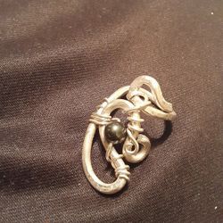 Sterling silver Ring With Hematite