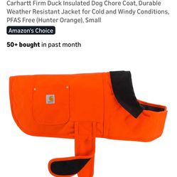 Carhartt Firm Duck Insulated Dog Chore Coat, Durable Weather Resistant Jacket for Cold and Windy Con