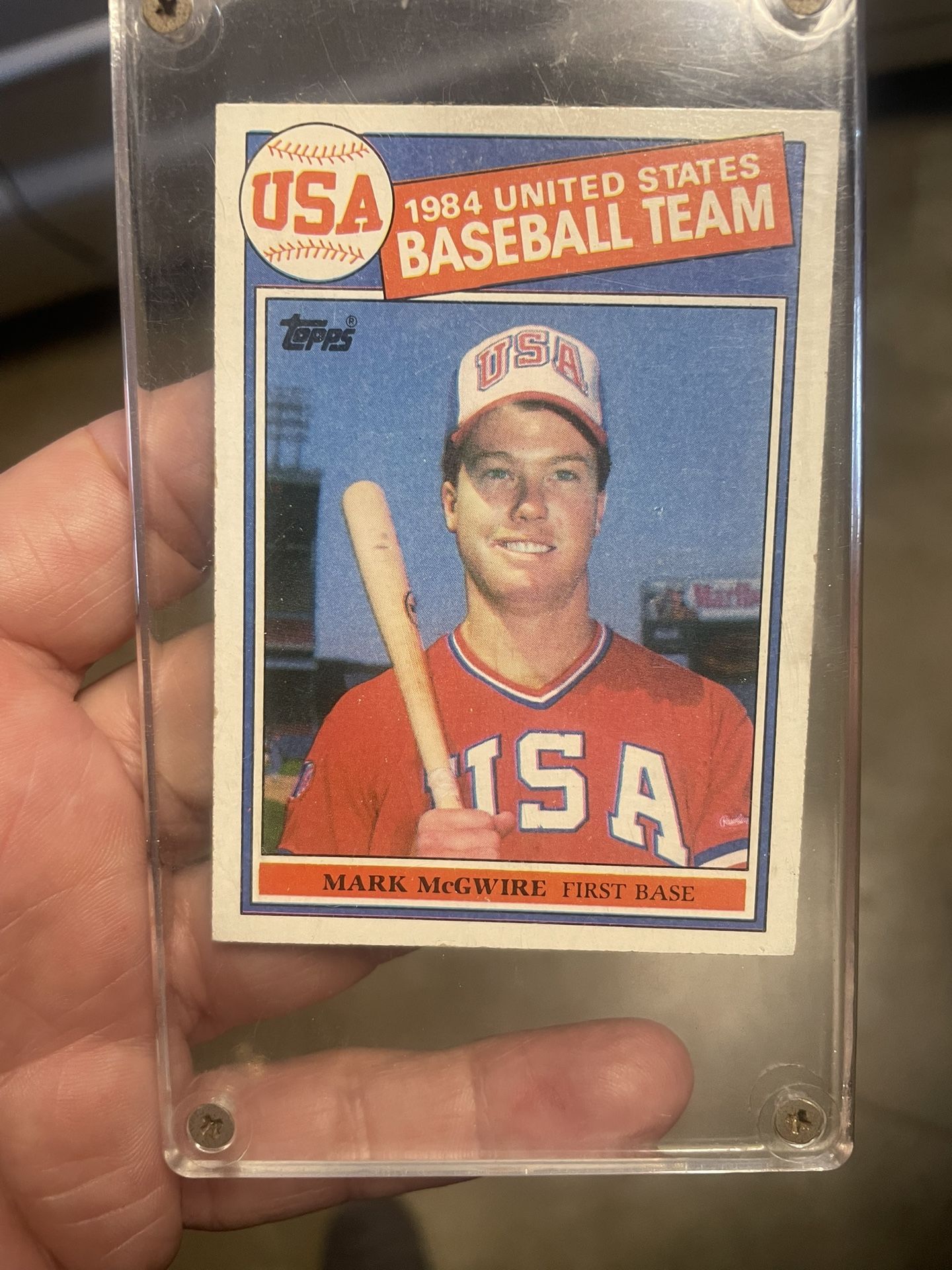 Mark McGwire Olympic Rookie Card 