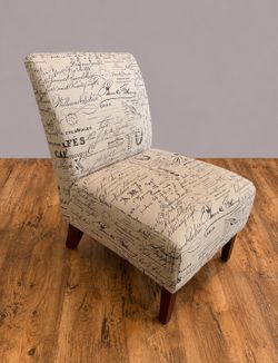 French Script Slipper Chair – Linon | $60
