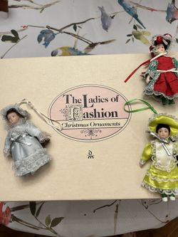 Ladies Of Fashion Christmas Ornaments