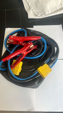 Heavy-Duty Jumper Cable Set with Anderson Quick-Connect Adapters – Never Used