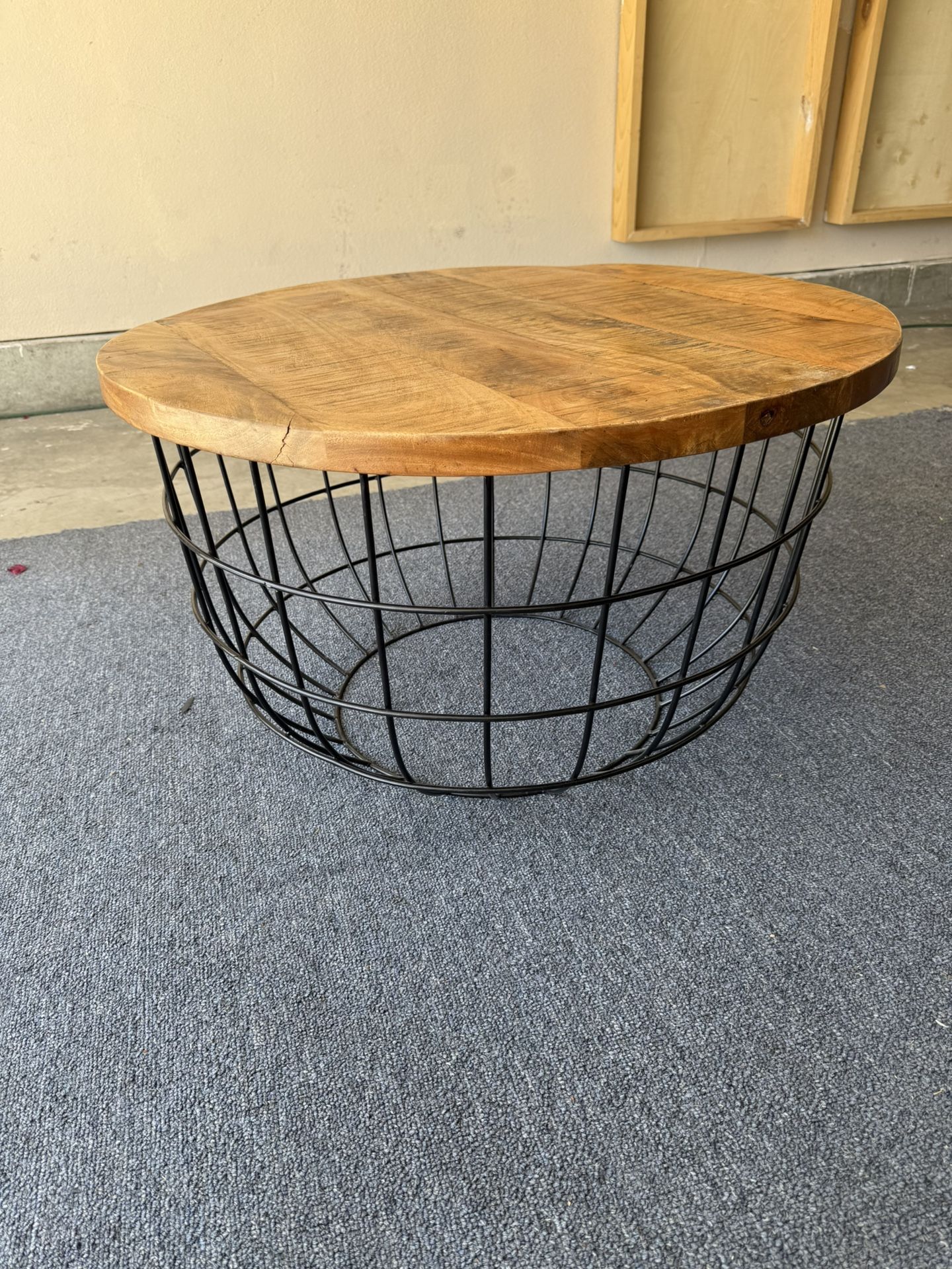 Round Wood Coffee Table