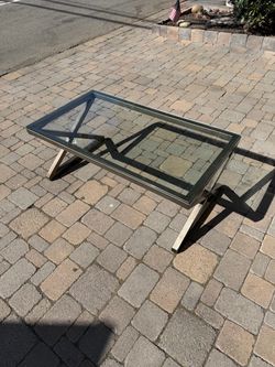 Modern Glass Top Coffee Table