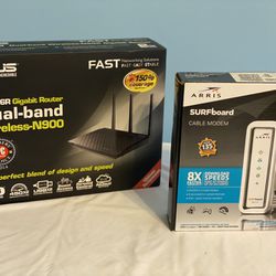 Asus RT-N66R Router / Arris Surfboard SB6141 Modem Combo