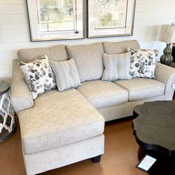 New 92” Chaise Sofa — Reversible 