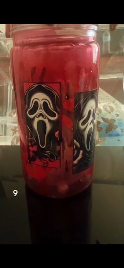 Halloween Ghost Cup. Red Lava.