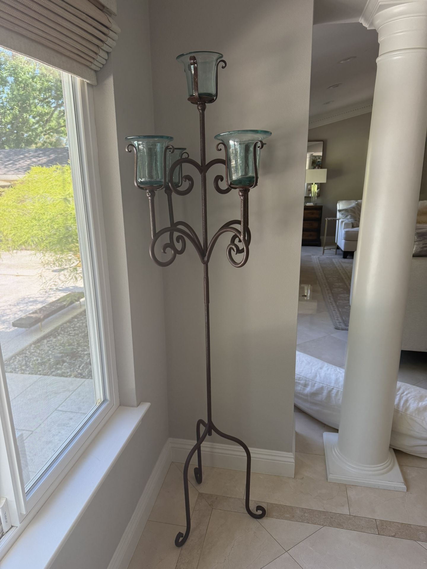 Pair of Indoor/Outdoor Candle Stands