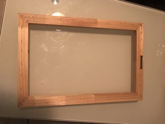 Wood canvas frame