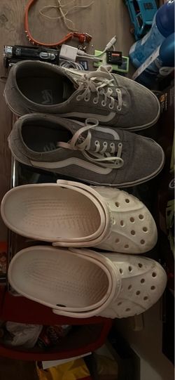 Vans Old Skool Sneakers and Crocs Clogs Bundle