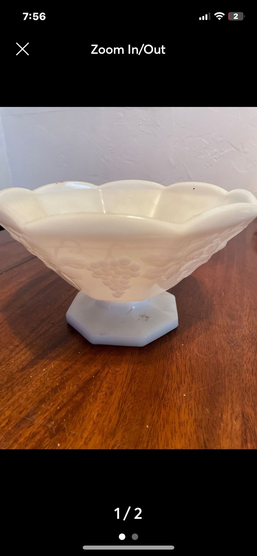 Milk Glass 8.00 Vintage