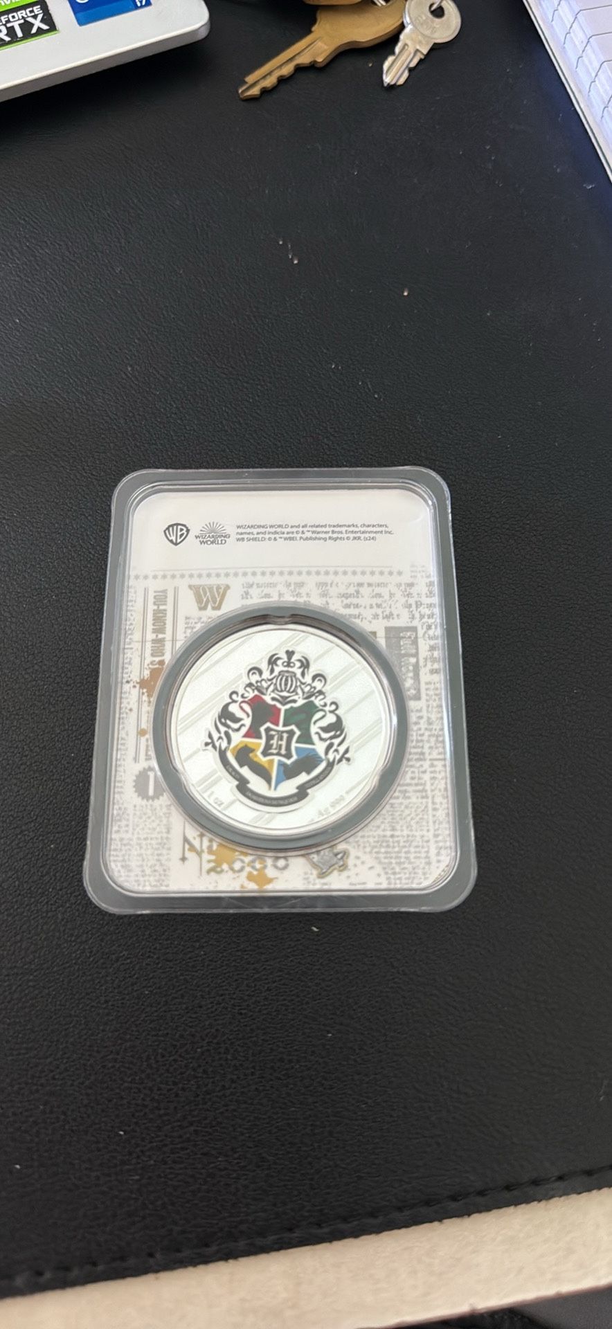 Harry potter collectible Silver Coin