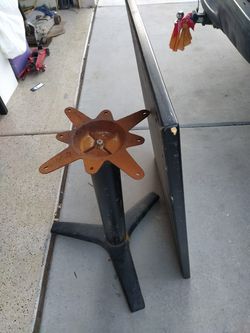 Iron table stand and heavy table