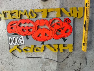 Wooden Happy Halloween Sign
