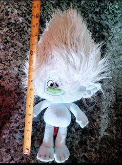 DreamWorks Trolls 18" large Light Blue Sparkle Plush Guy Diamond Toy 2016